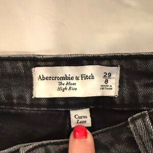 Abercrombie & Fitch High Rise Jeans - Gray